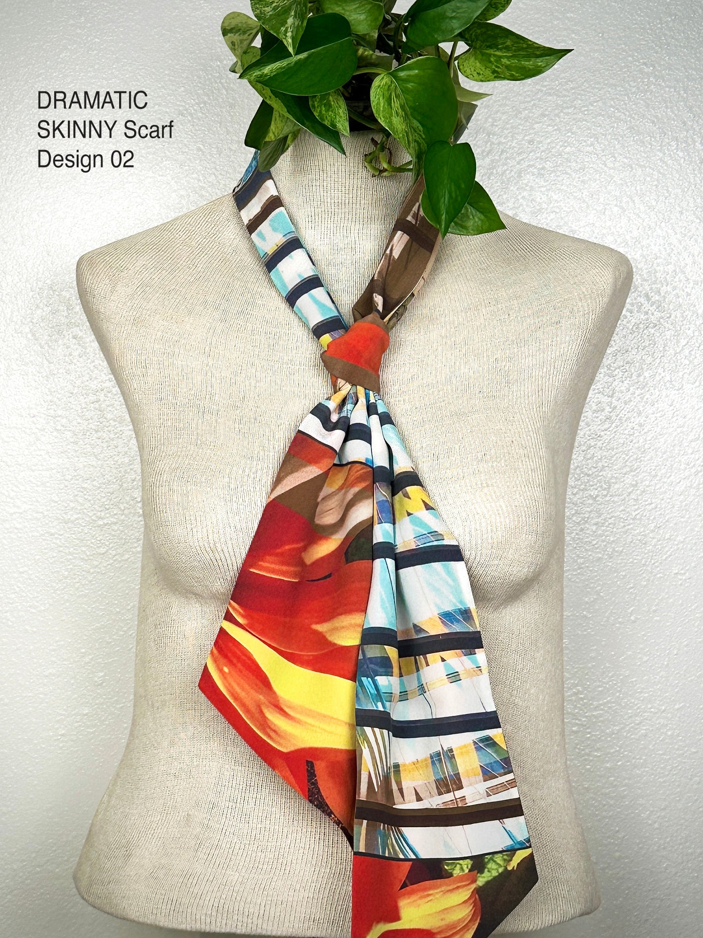 DRAMATIC SKINNY Vancouver Scarf