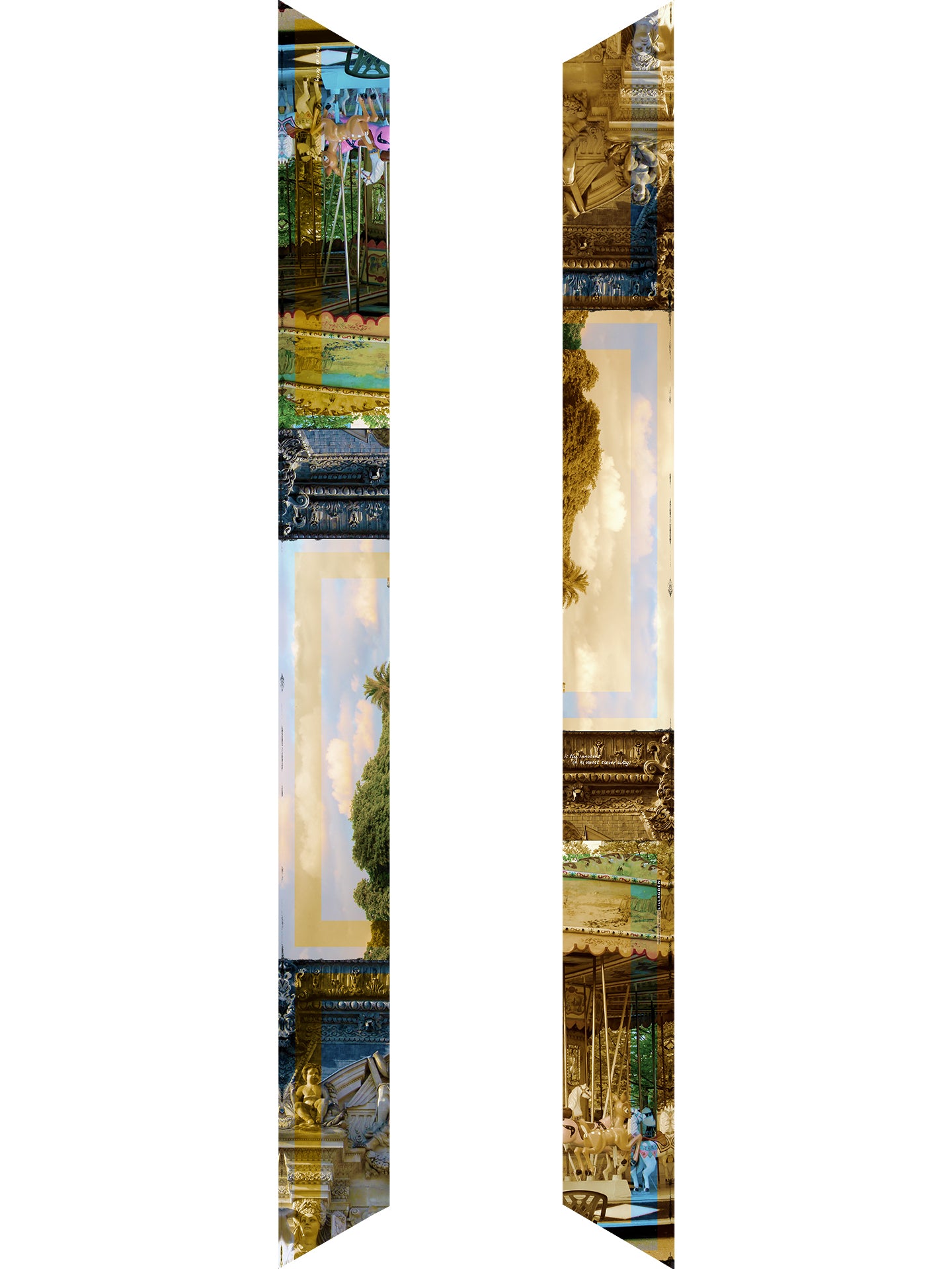 QUIET SKINNY Paris Scarf